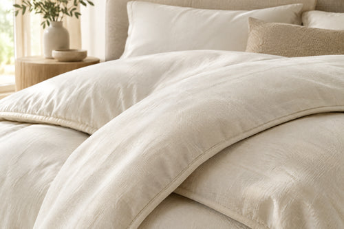 Ivory Cloud Comforter Set